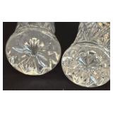 Two Lenox Crystal Starburst / Pinwheel Crystal Bud Vases