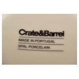 Set of Six Crate & Barrel Roulette Blue Band Mugs