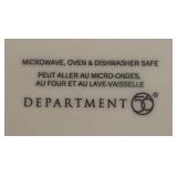 Mikasa Dish, Festive Lotus Plate, Department 56 Santa Hat Dish and Golden Candle Holder