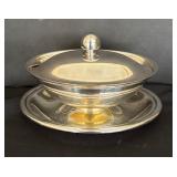 Sensational Silver Plated Platter, Casserole Dishes, and Gravy Boat