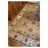 Beautiful Area Rug with Floral Design, 94 x 120 inches