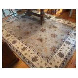 Beautiful Area Rug with Floral Design, 94 x 120 inches