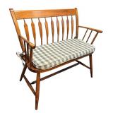 Beautiful Windsor Style Maple Bench