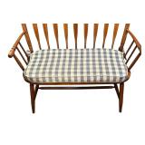 Beautiful Windsor Style Maple Bench