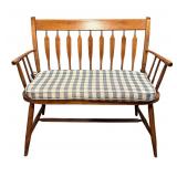 Beautiful Windsor Style Maple Bench