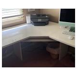 White L Shaped Desk