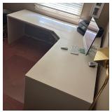 White L Shaped Desk