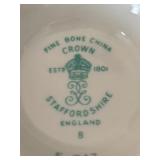 Fancy Teacups and Demitasse Teacups with Saucers by Crown Staffordshire, Limoges of France, Eschenbach and Rosina