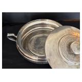Vintage Silver Plated Platters, Butter Dish, Casserole Dish, Cup and More