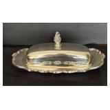 Vintage Silver Plated Platters, Butter Dish, Casserole Dish, Cup and More
