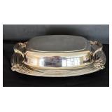 Vintage Silver Plated Platters, Butter Dish, Casserole Dish, Cup and More