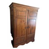Vintage Pine Wood Wardrobe