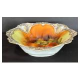 Variety of Vintage Bird, Floral, Fruit Motif Plates, Demitasse Cups and Bowls by Royal Cauldon, Limoges of France, MZ of Bavaria, Ucagco and More