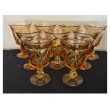 Nine Vintage Fostoria Jametown Water Goblets