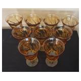 Nine Vintage Fostoria Jametown Water Goblets
