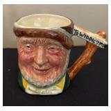 Collection of Petite Toby Mugs / Character Mugs including Uncle Tom Cobleigh, Mr. Micawber, Highway Man and More