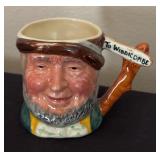 Collection of Petite Toby Mugs / Character Mugs including Uncle Tom Cobleigh, Mr. Micawber, Highway Man and More
