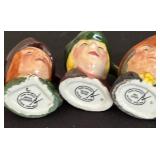 Collection of Petite Toby Mugs / Character Mugs including Uncle Tom Cobleigh, Mr. Micawber, Highway Man and More