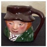 Collection of Petite Toby Mugs / Character Mugs including Uncle Tom Cobleigh, Mr. Micawber, Highway Man and More