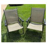 Two Folding Patio Chairs