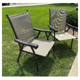 Two Folding Patio Chairs