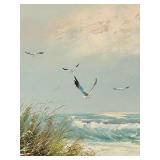 Beautiful Large Oil on Canvas Framed Art