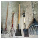 Variety of Long Handled Tools