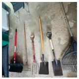 Variety of Long Handled Tools