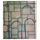 Three Metal Shepherd Hooks