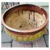 Pretty Purple and Gold Flower / Plant Pot