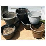Large Variety of Plastic Plant Pots