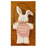 Adorable Easter / Spring Home Decor Including Wood Carved Rabbits