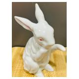 Adorable White Rabbit Figurines