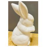 Adorable White Rabbit Figurines