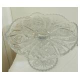 Vintage Gorham Crystal Cake Stand Plate Blue and More