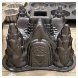 Assorted Baking Molds including a Nordic Ware Turkey Cake Pan