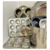 Large Baking Lot including Muffin Tins and More!