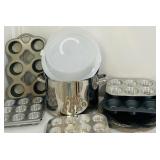 Large Baking Lot including Muffin Tins and More!