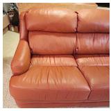 Faux Leather Loveseat
