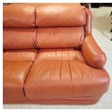 Faux Leather Loveseat