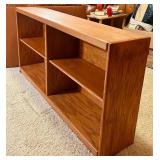 Vintage Wood Bookcase / Shelving Unit