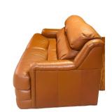 Faux Leather Loveseat