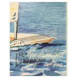 Framed Limited Edition Watercolor Print of Minneapolis Skyline Viewed From Lake Bde Maka Ska, Formally Lake Calhoun