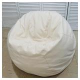 Wonderful Handmade White Fluffy Beanbag Chair