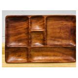 Beautiful Acacia Wood Hand Carved Serving Platter