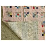 Pretty Petite Pink Vintage Quilt