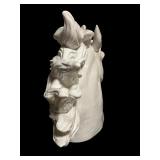 Large Scale White Neo-Classical Style Ceramic Horse Bust Figurine / Statue