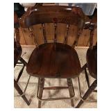 Four Fabulous Vintage Ethan Allen Bar Stools
