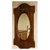 Vintage Wood Wall Mirror