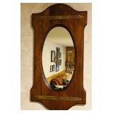 Vintage Wood Wall Mirror